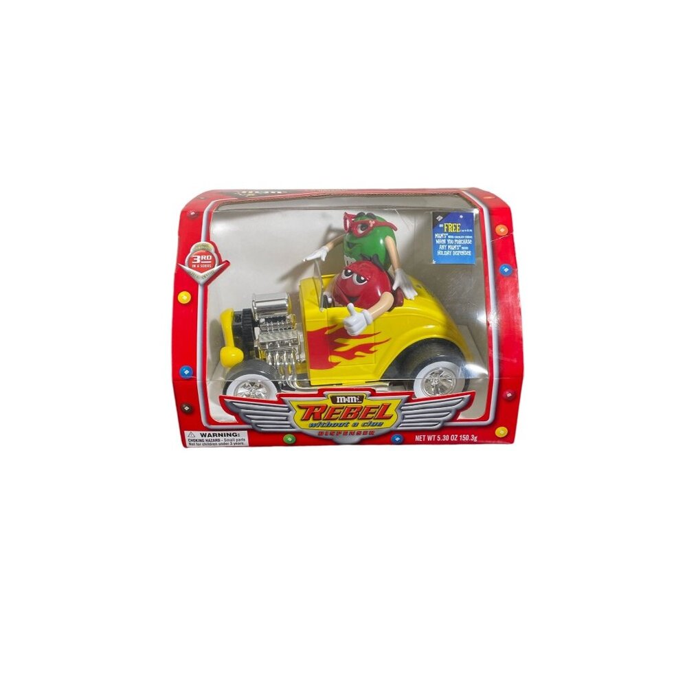 Collectible M&M Candy Dispensing Roadster "Rebel Without A Clue" - Retired